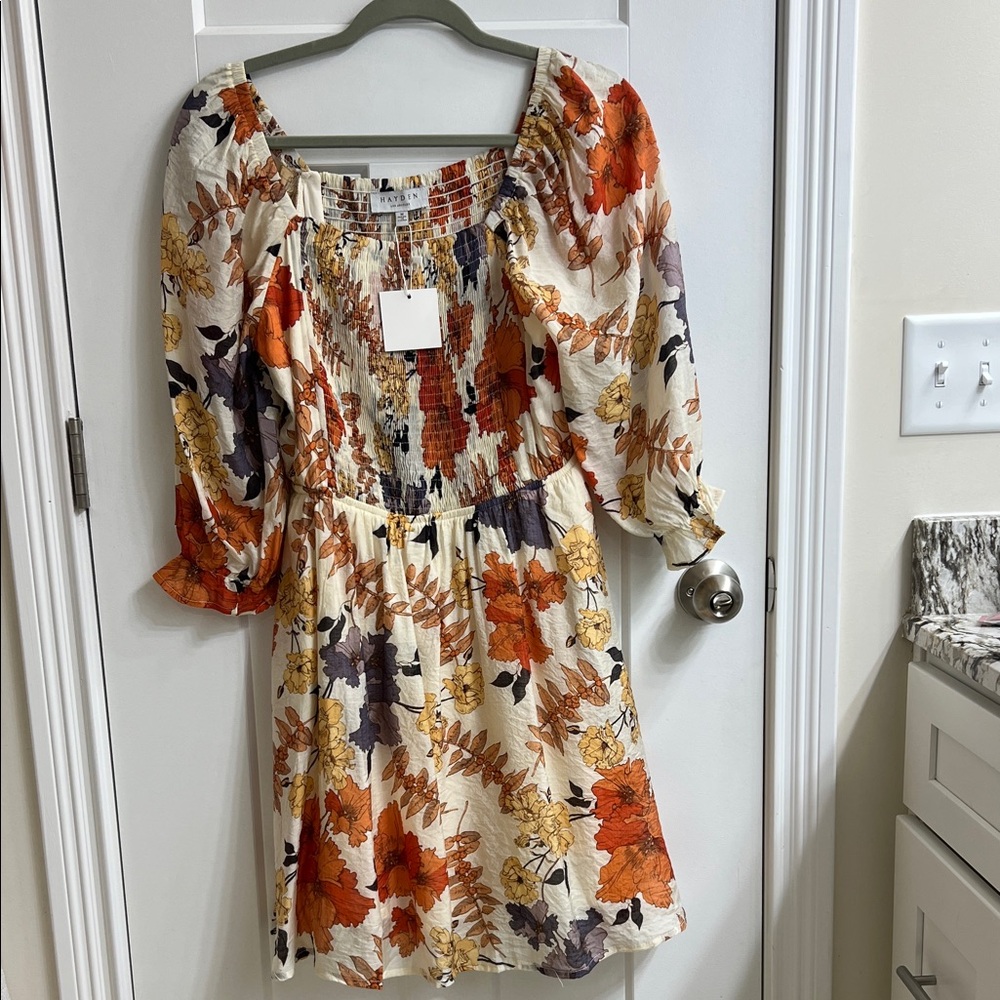 Hayden Autumn Floral Long Sleeve Dress